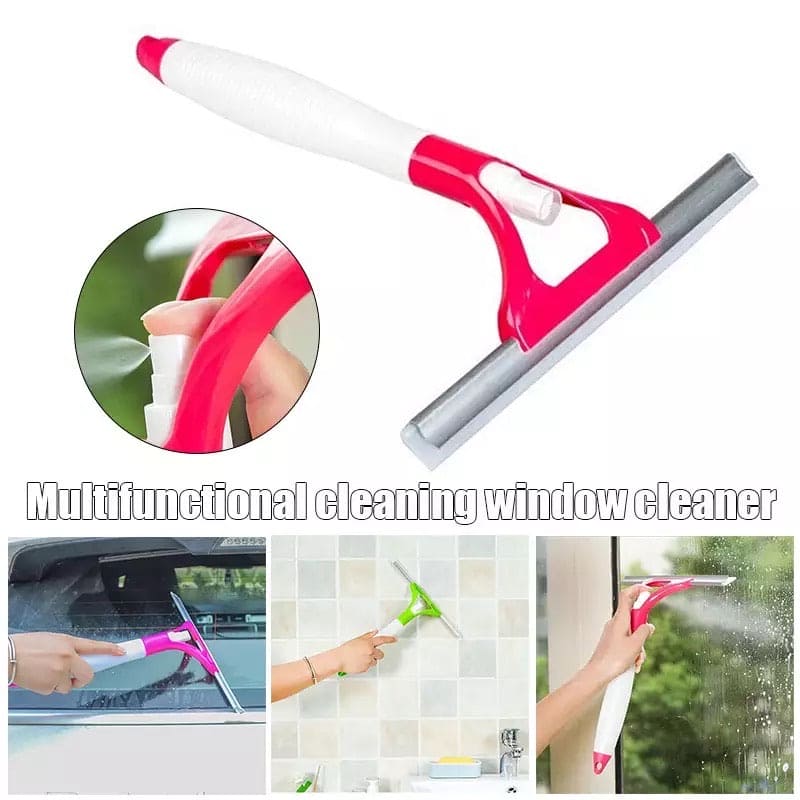 Multifunctional Glass Cleaner, 2 in 1 Spray Wiper, Glass Window Scraper Multifunctional Glass Cleaner, 2 in 1 Spray Wiper, Glass Window Scraper